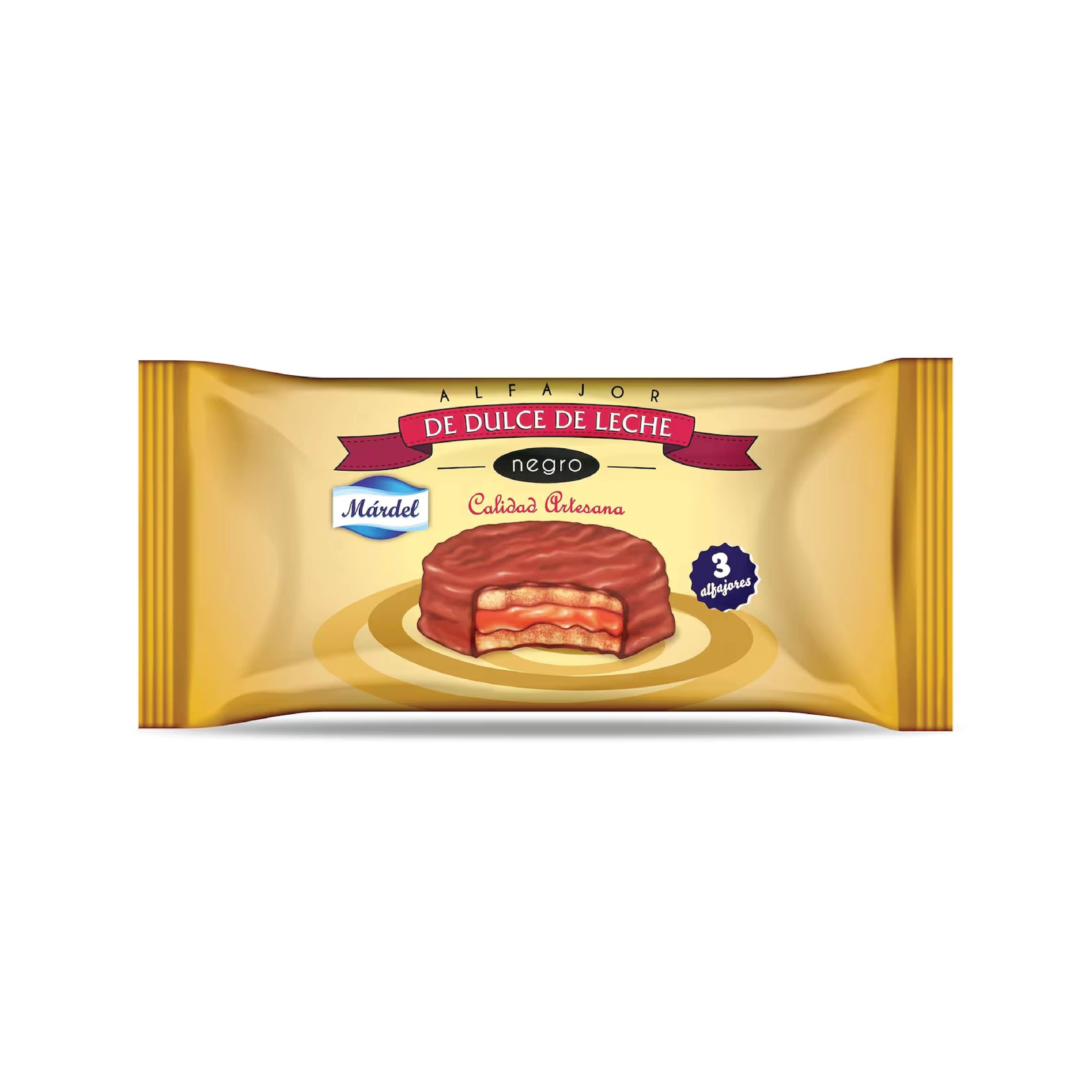 ALFAJOR NEGRO MARDEL 3UNI 150G