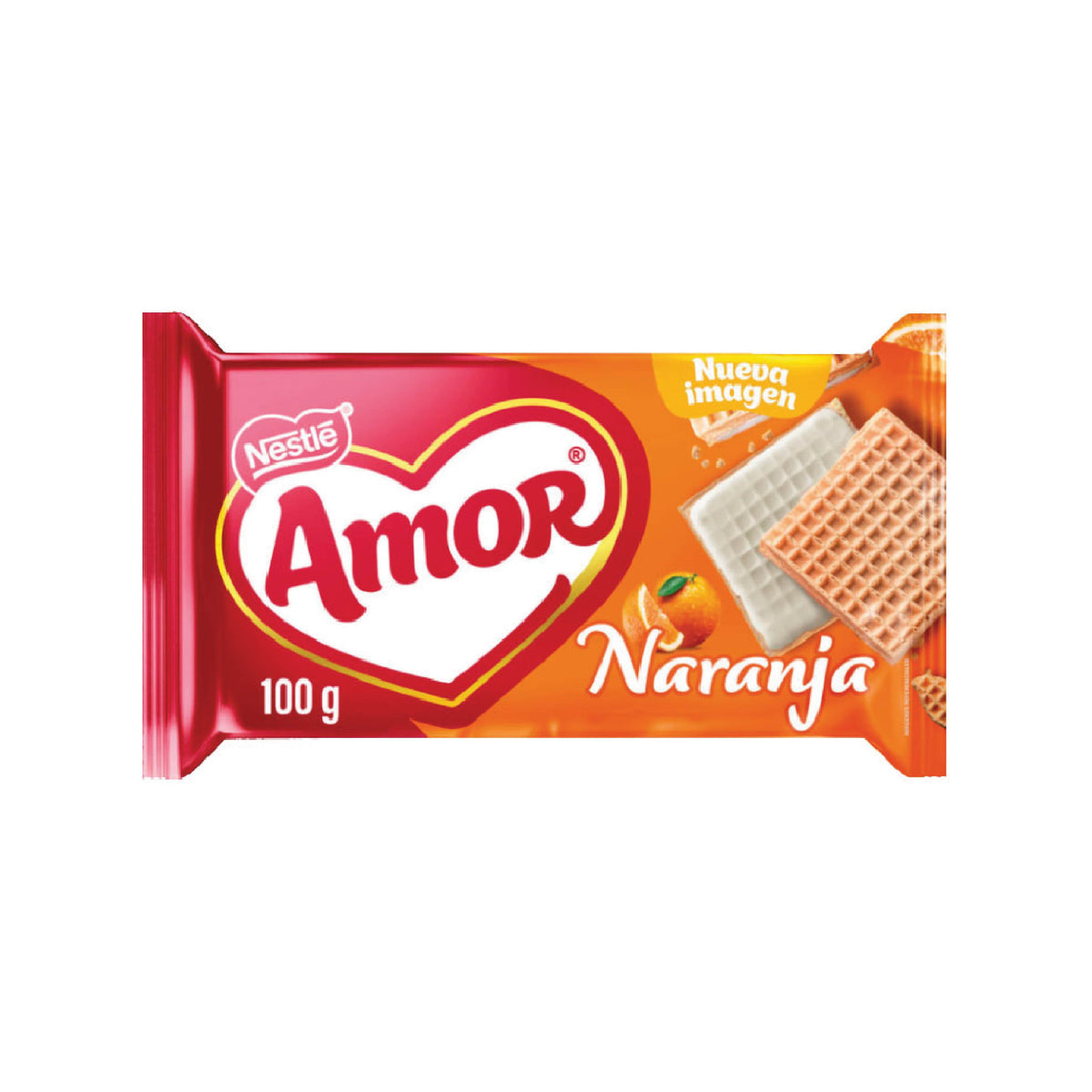 AMOR NARANJA WAFER 100G