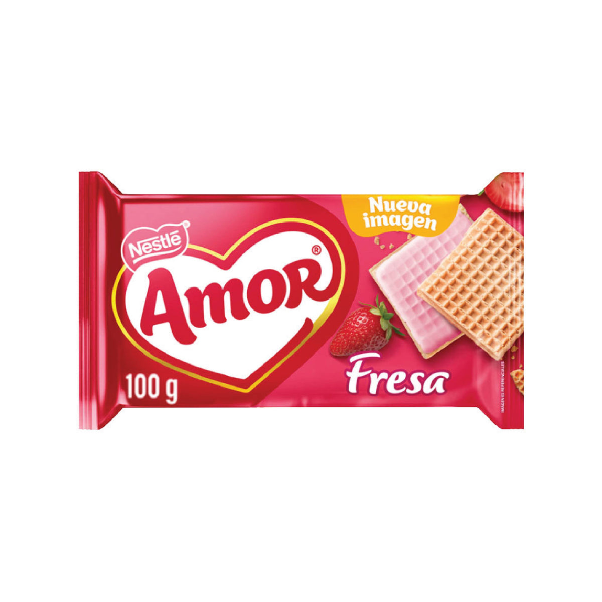 AMOR WAFER FRESA 100G