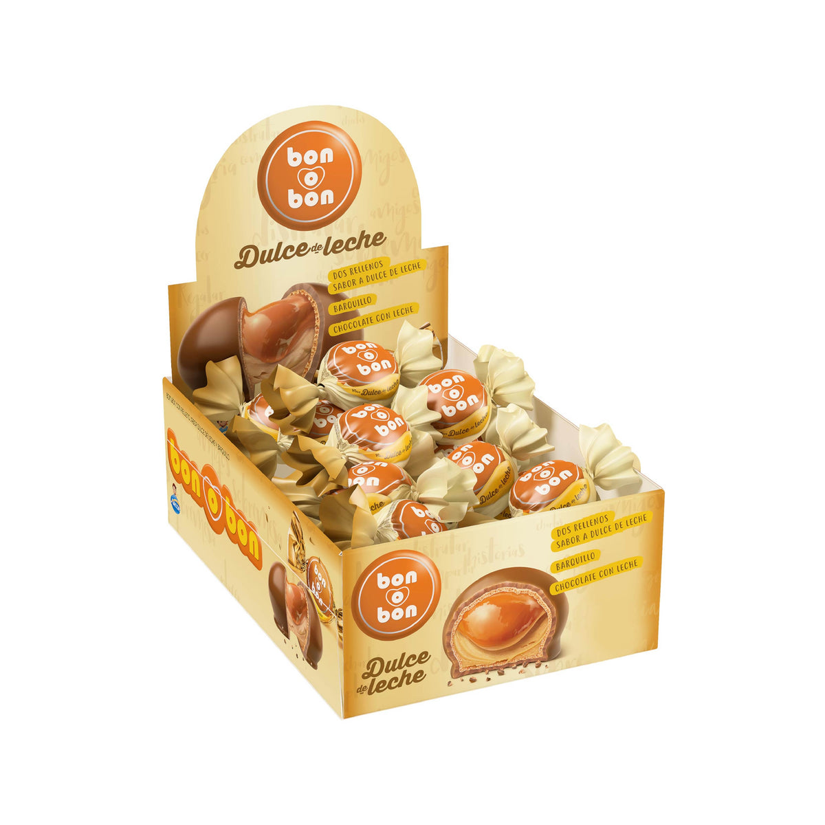 ARCOR BON O BON DULCE DE LECHE 30UNI 480G