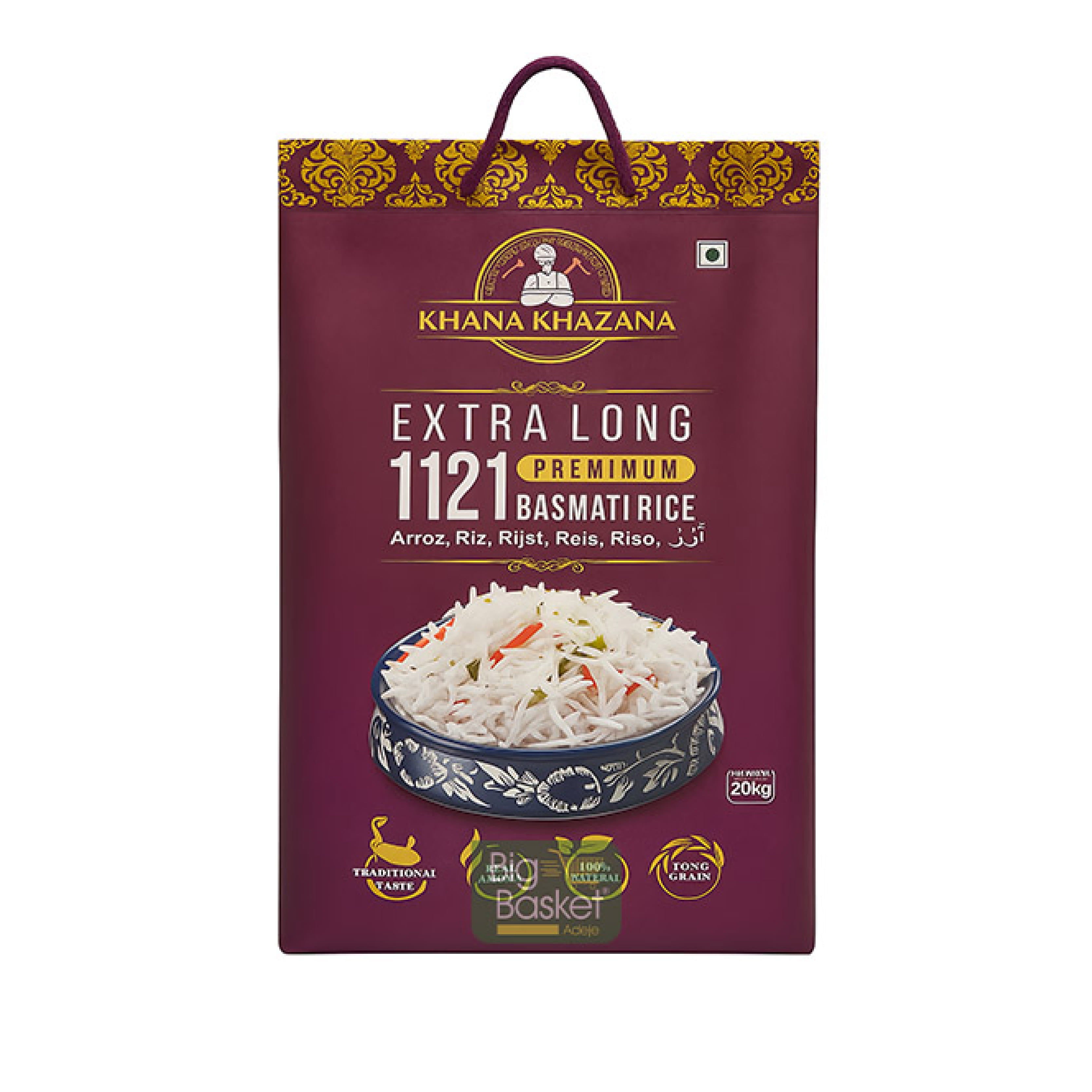 ARROZ BASMATI KHANA KHAZANA 5KG