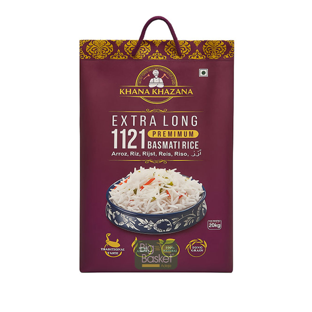 ARROZ BASMATI KHANA KHAZANA 5KG