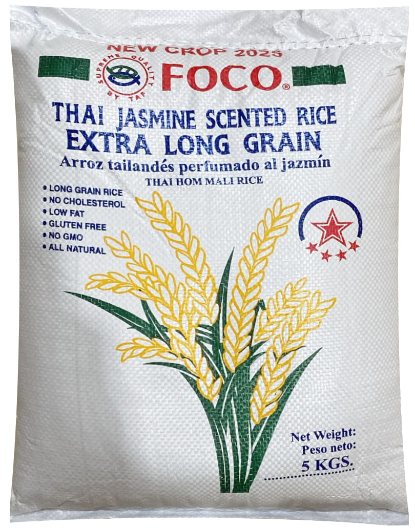 ARROZ FOCO THAI EXTRA LONG GRAIN 5KG